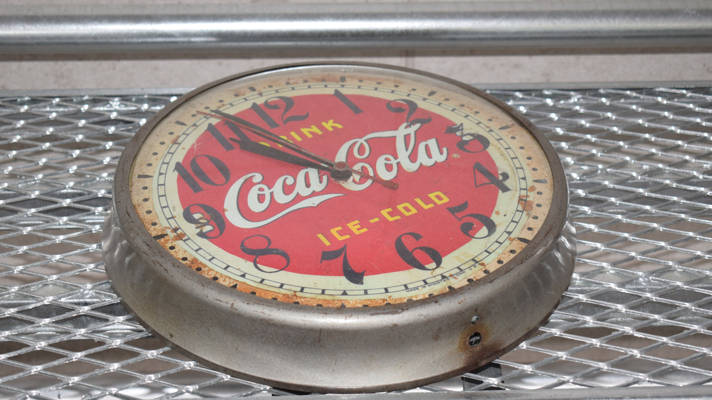 Vintage clock "coca-cola"A